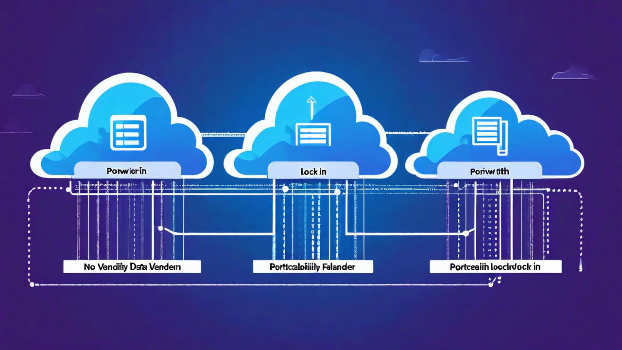 [Image: Multi-cloud architecture diagram with data flowing across three cloud providers - ]